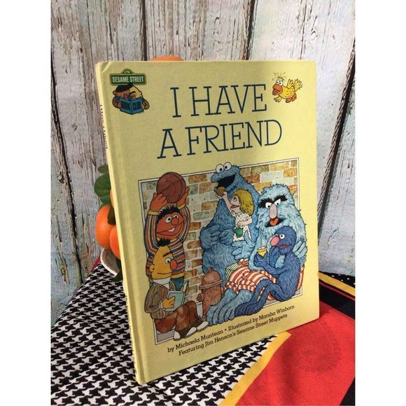1981 Sesame Street Book “I Have A Friend” Jim Henson’s Muppets 😽 - Picture 8 of 13